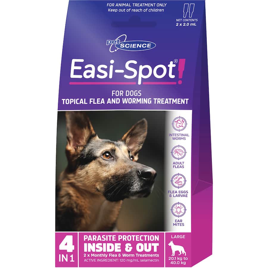 Easi-Spot For Large Dogs 20.1kg to 40kg Packet Of 2 – Animal Stuff