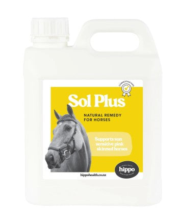 Sol Plus natural remedy for horses packaging on a white background